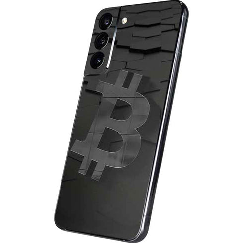 Bitcoin Textured Logo Galaxy S22 Plus Skin